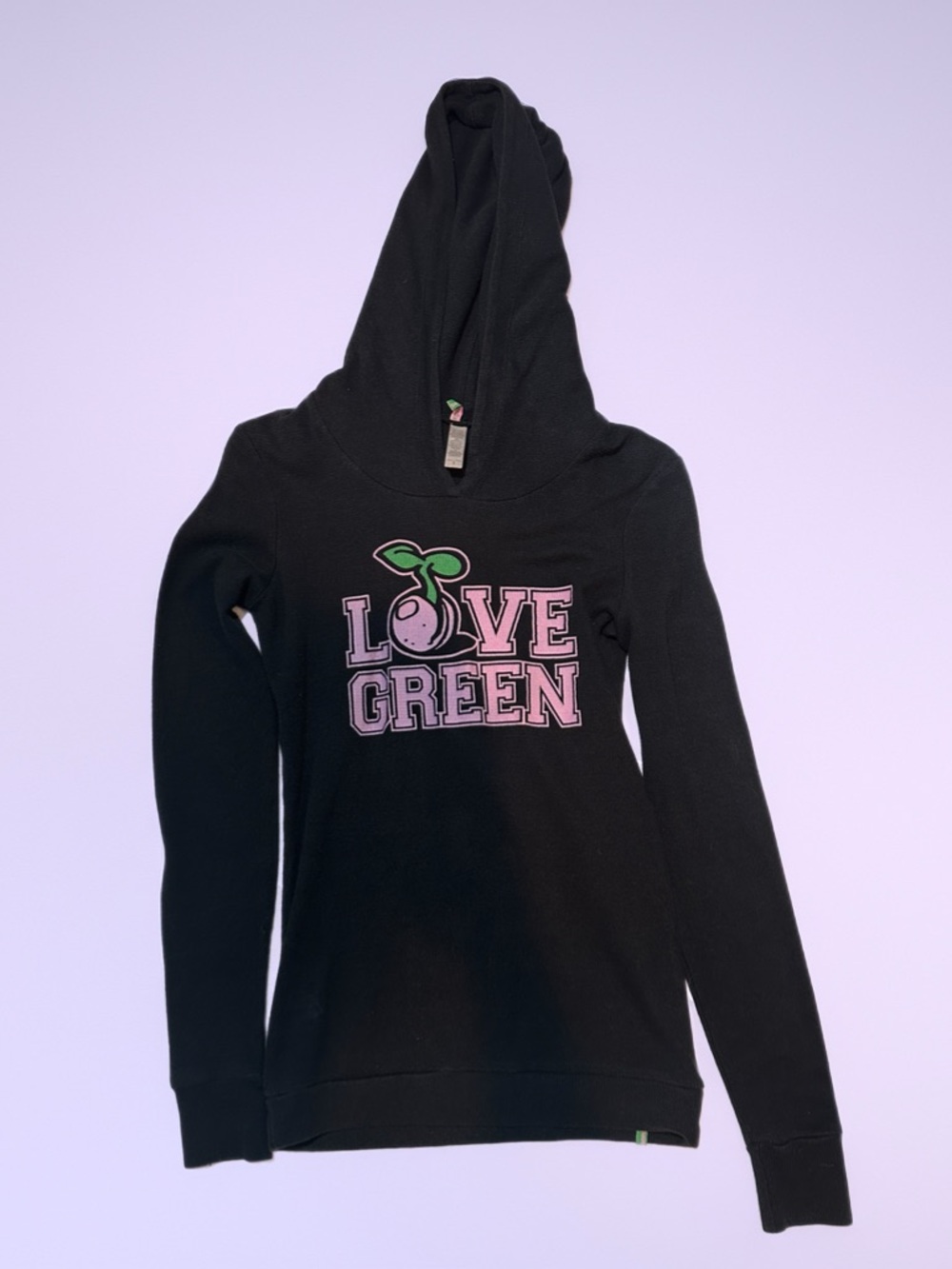 Seedless “Love Green” Thermal Hoodie 🌱💗